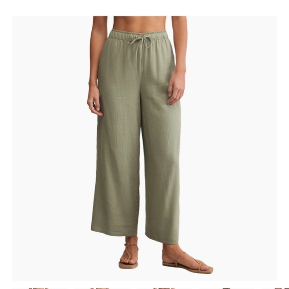 Z Supply Wide-Leg Linen blend Pants - Picture 1 of 4